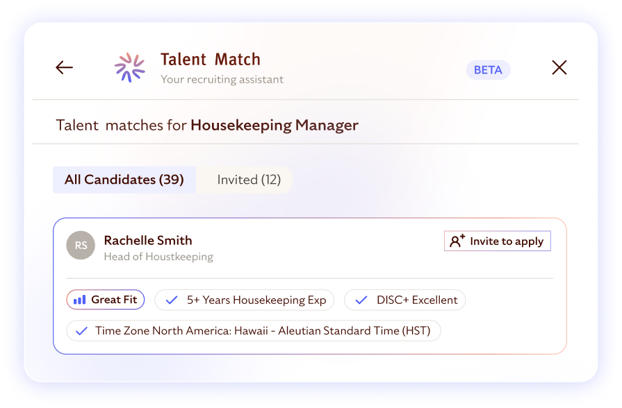 Saved candidate preview